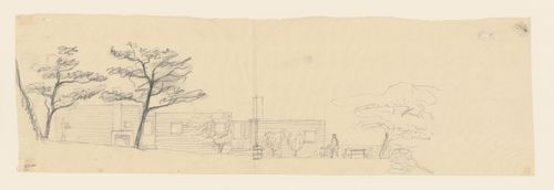 Elevation for the west façade for Stennäs, Sorunda, Sweden