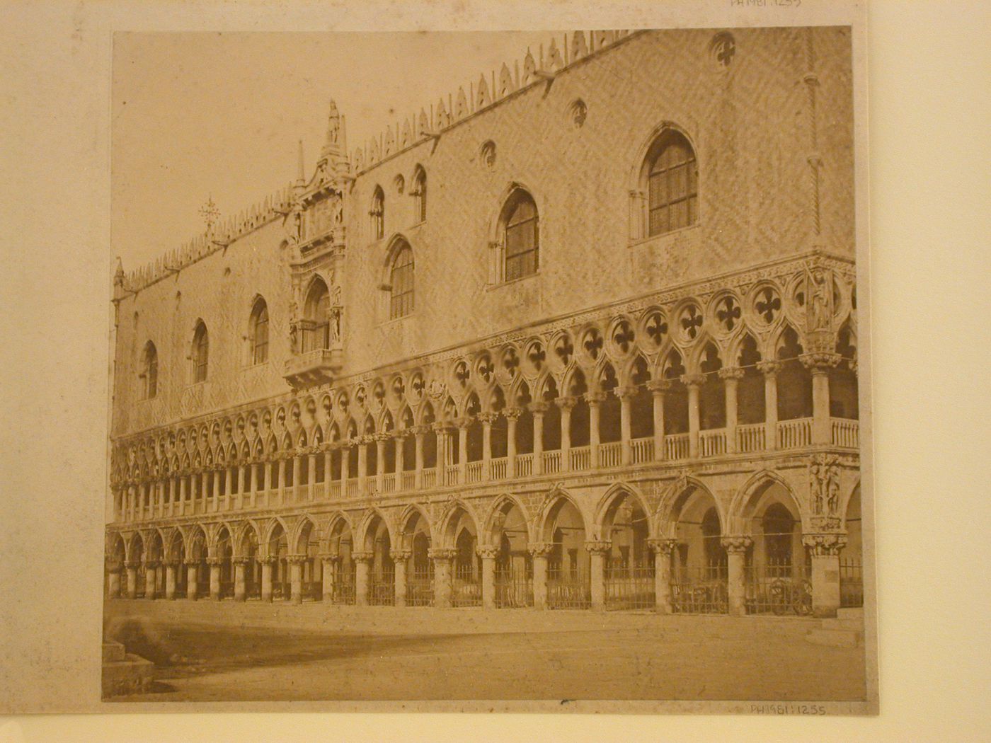 View of the façade of the Palazzo ducale, Venice, Italy