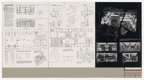 Panel with article "Fun Palace Project", The Architectural Review, January 1965