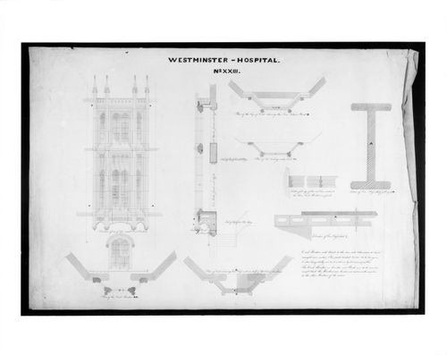 Westminster Hospital -No.XXIII Window elevation, details