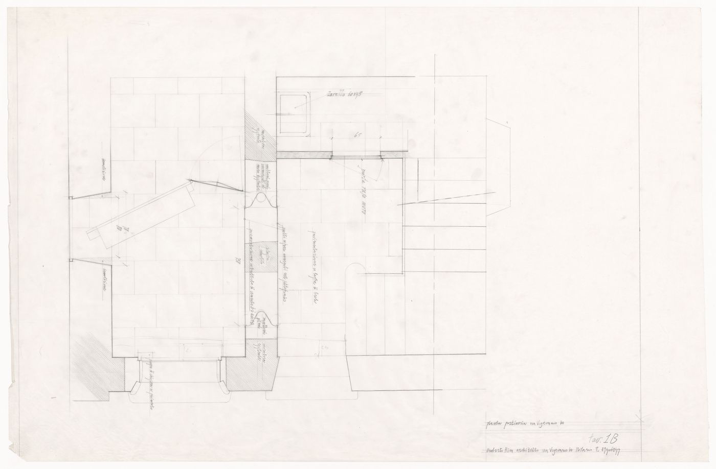 Plan for Via Vigevano condominio e studio, Milan, Italy
