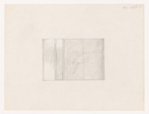 Sketch elevation for House VI, Cornwall, Connecticut