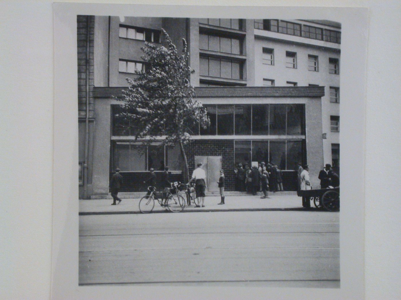 Exterior view of a building entrance, Poland