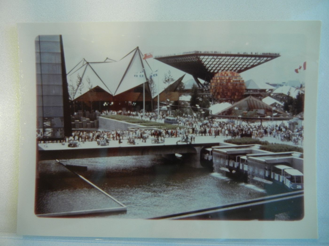 View of the Ontario and Canada's Pavilions, Expo 67, Montréal, Québec