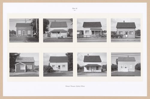 Plate 48: Miners` Houses, Sydney Mines, from the portfolio, A Nova Scotia Archive