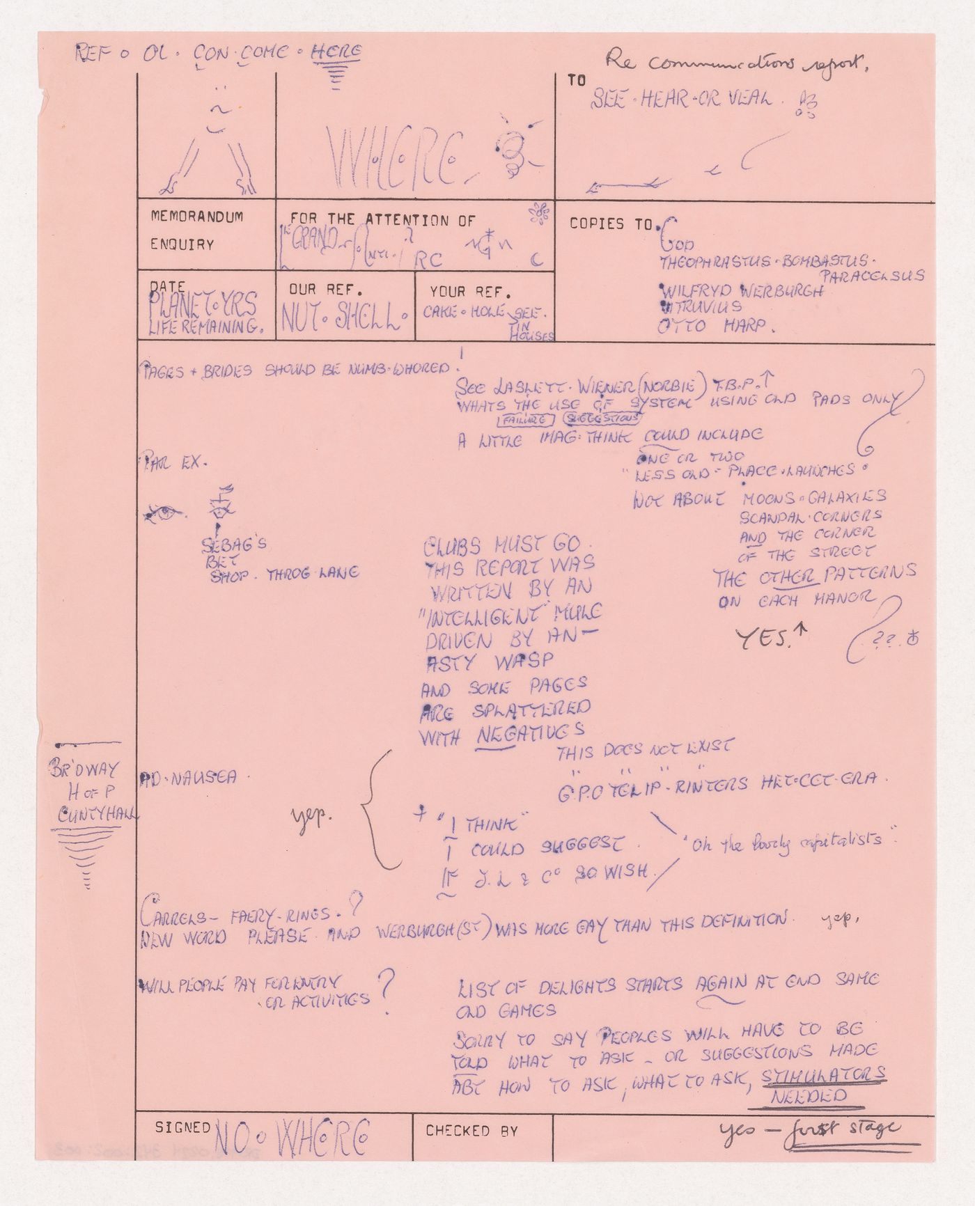 Notes for Oxford Corner House Feasibility Study