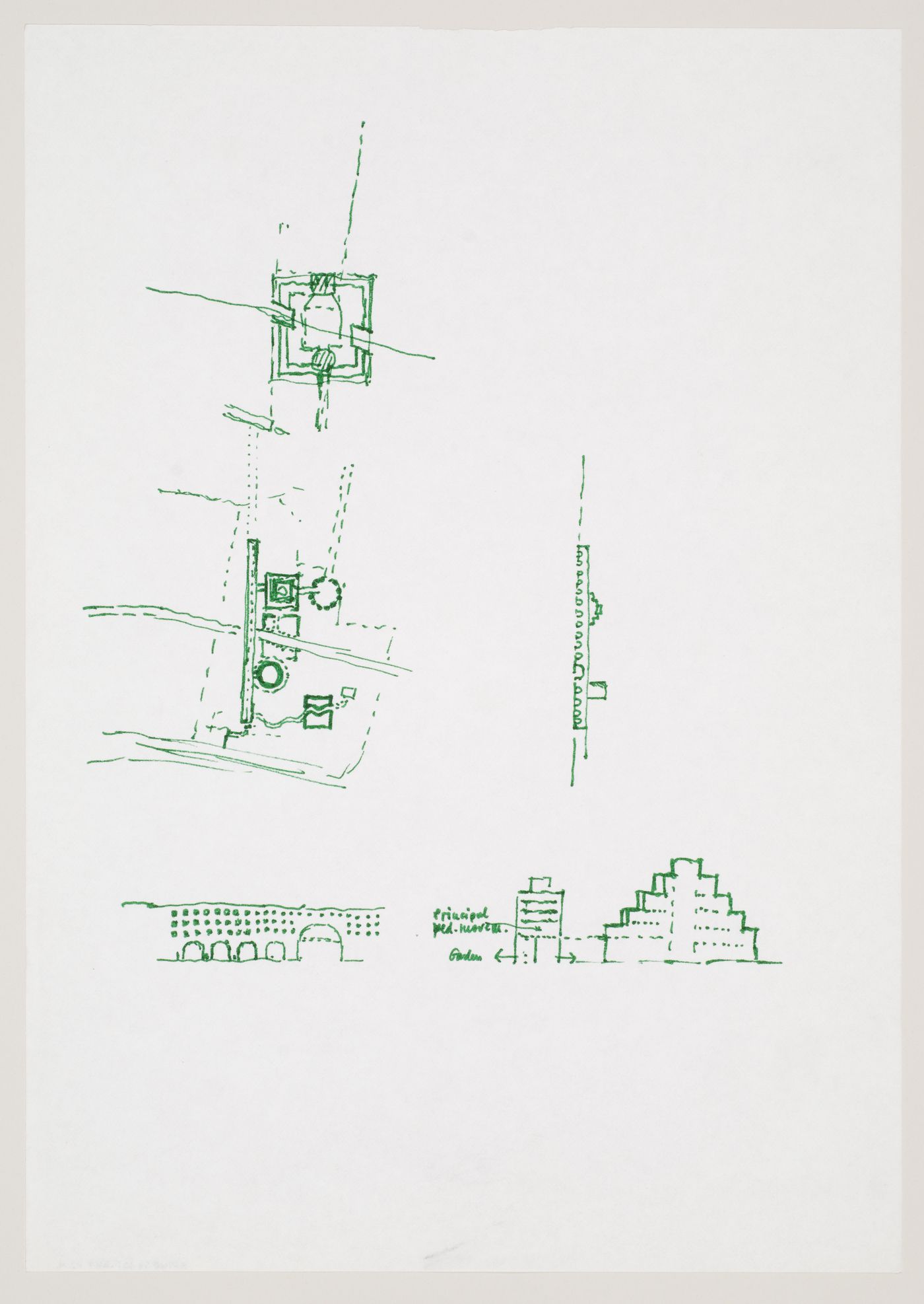 Administrative and Business Centre, Florence, Italy: sketches