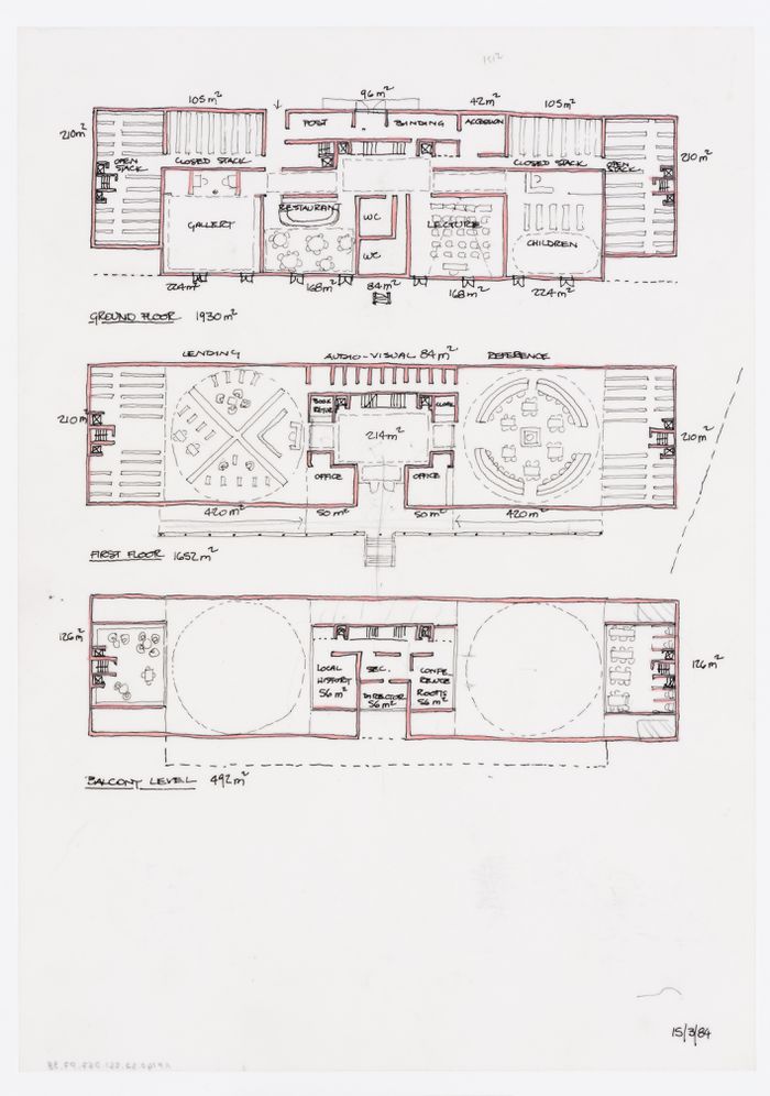 Biblioteca pubblica, Latina, Italy - James Stirling / Michael Wilford ...