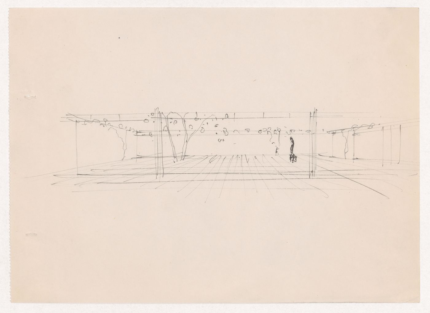 Conceptual sketch for Museum for a Small City