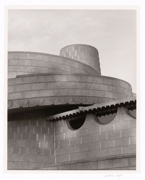 Nested, roof teeth, end of day, from the series The David and Gladys Wright House