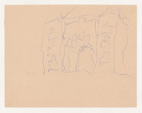 Visionary sketch for the west front of a church