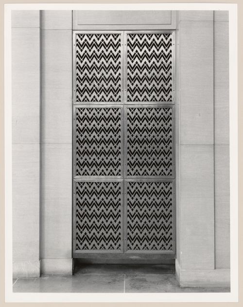 Grillwork, lobby, main pavilion, Université de Montréal, Montréal, Quebec