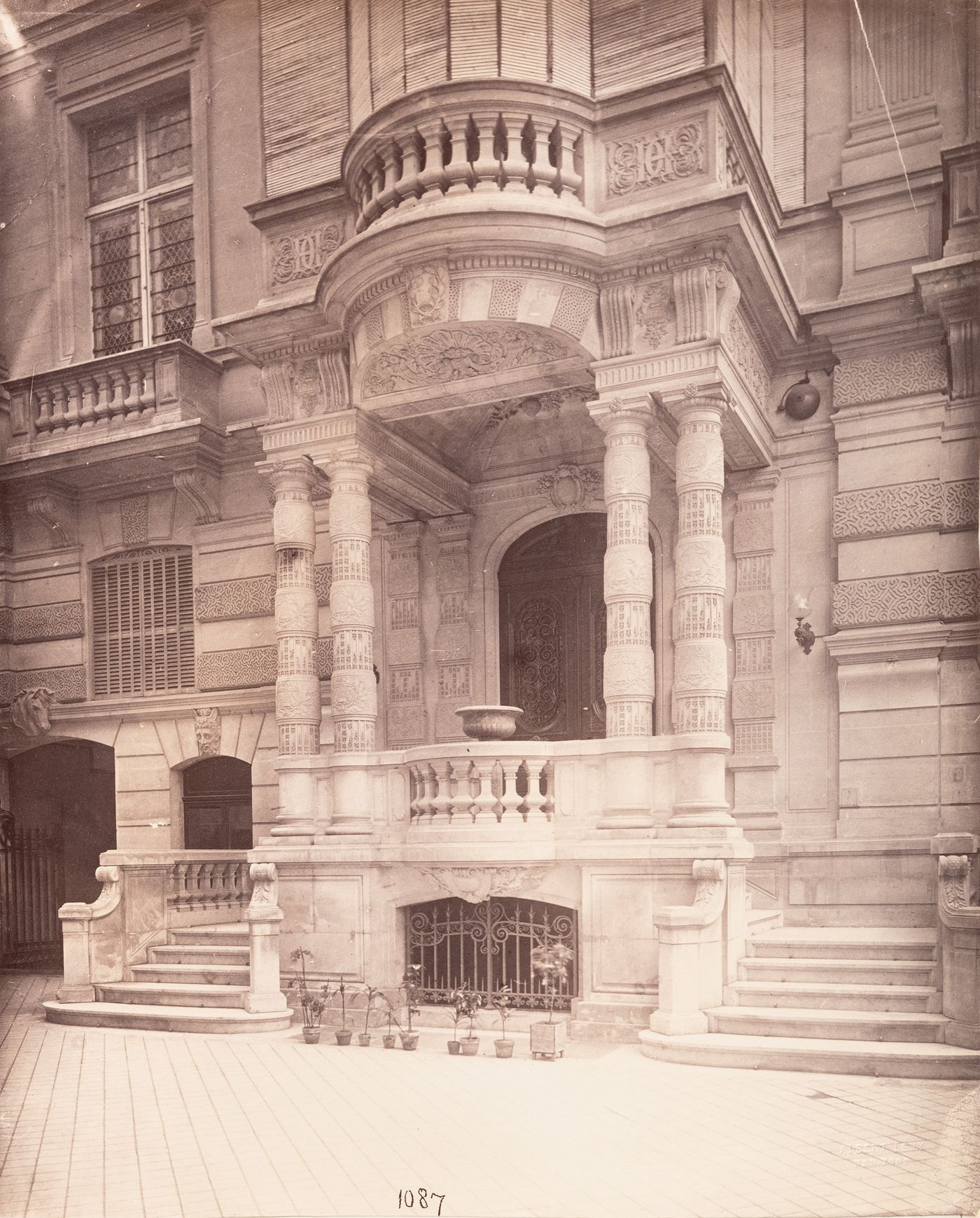 Plate from album ''Buildings, parks and streets of Paris, Versailles and environs, France''