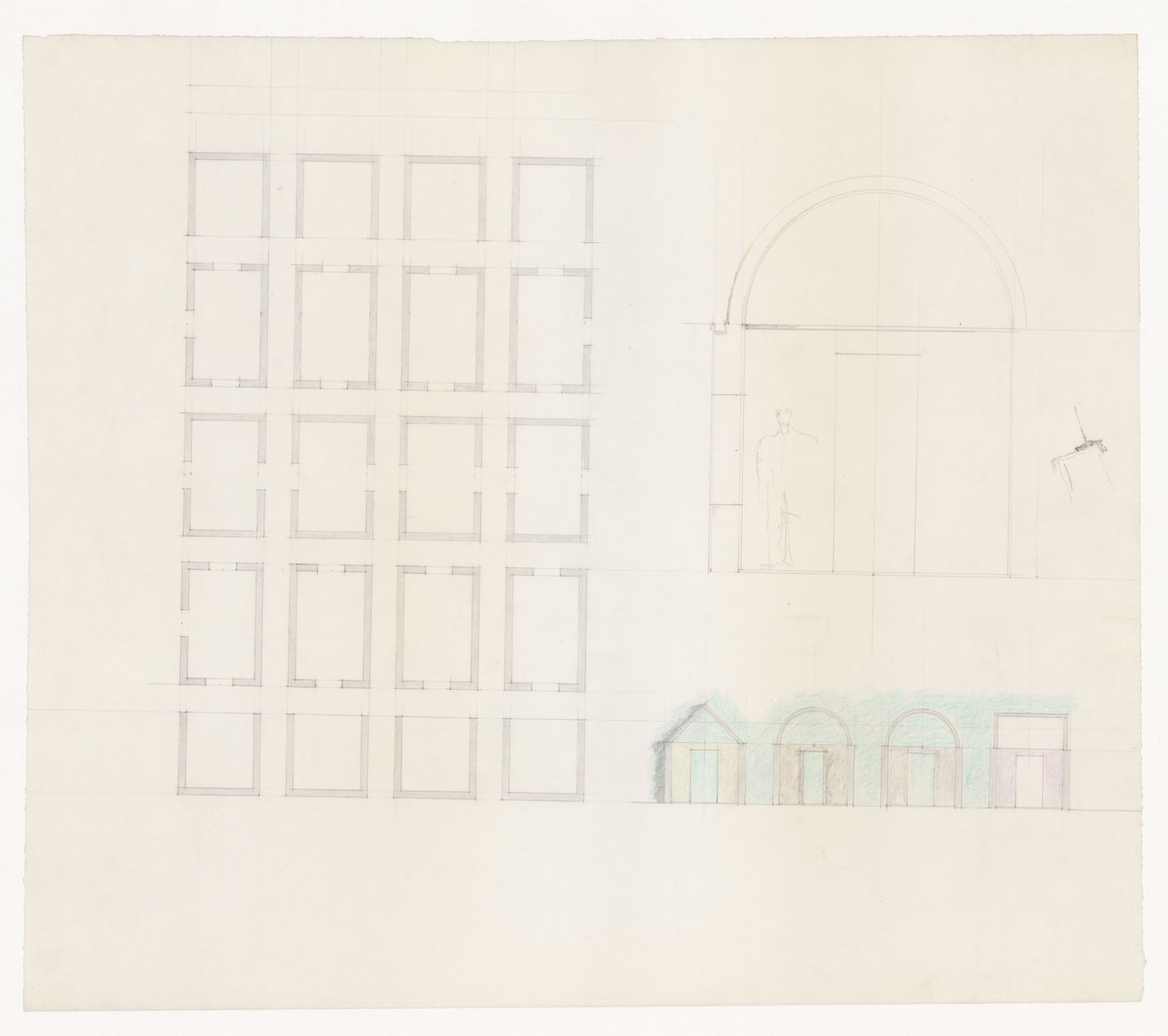 Plan and elevations for New Town for the New Orthodox
