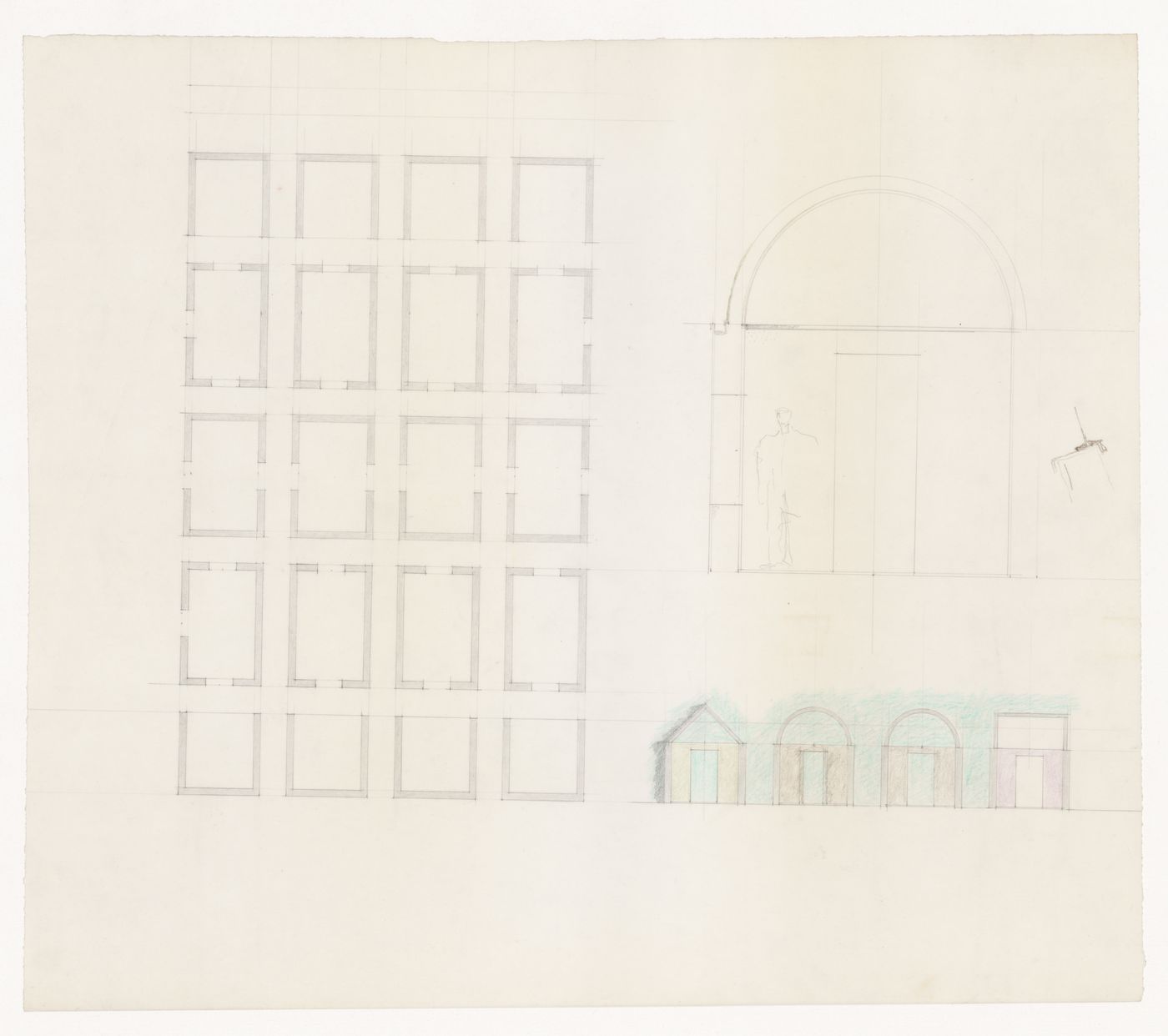 Plan and elevations for New Town for the New Orthodox
