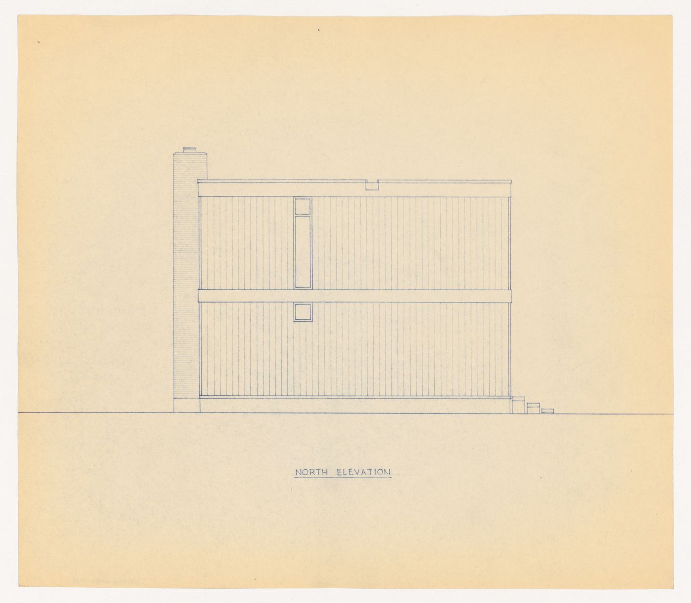 North elevation for Northern New York House