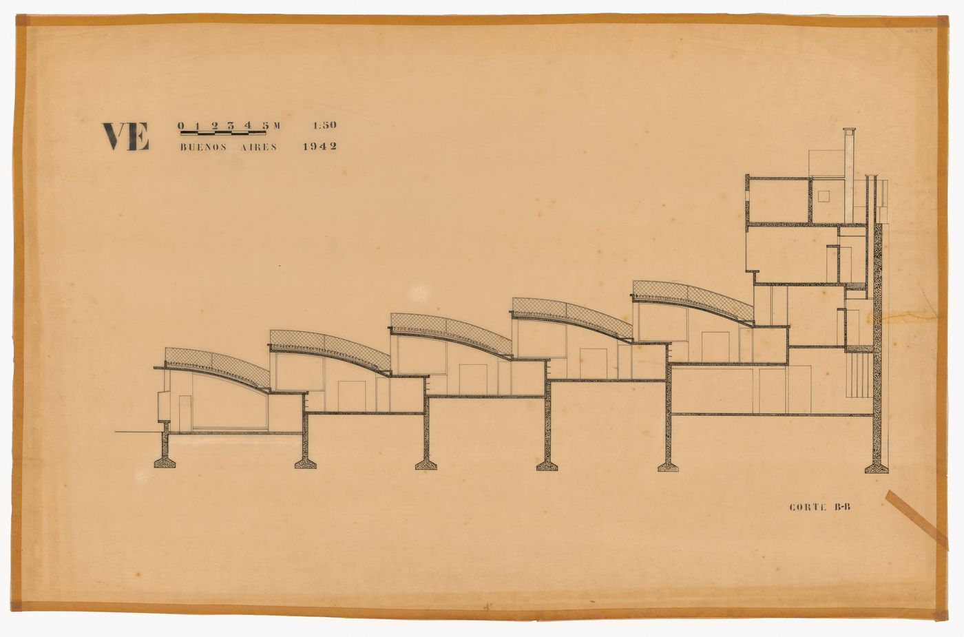 Section for Viviendas en el espacio, Buenos Aires, Argentina