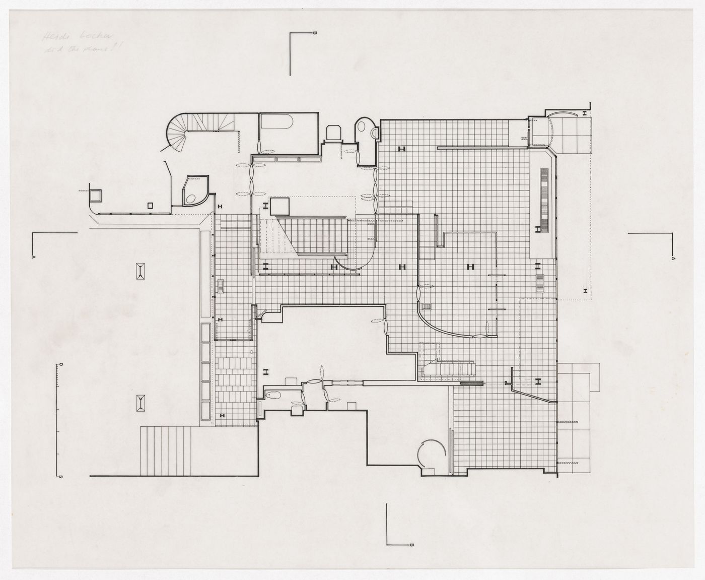 Ground floor plan, Maison de Verre, Paris, France