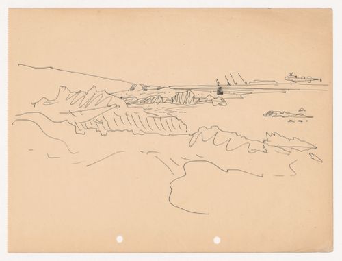 Sketch for Piscina das Marés [Ocean swimming pool], Leça da Palmeira, Matosinhos, Portugal