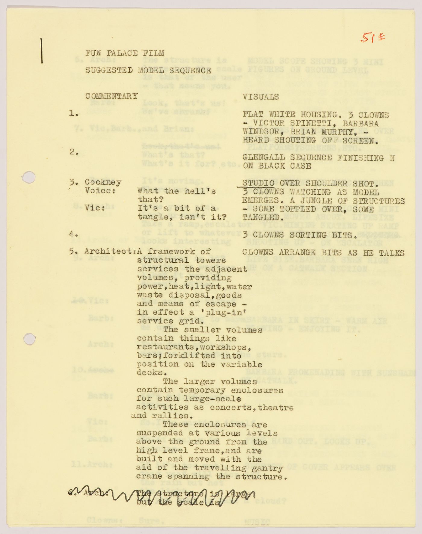 Fun Palace: suggested model sequence for Joan Littlewood's film about the Fun Palace