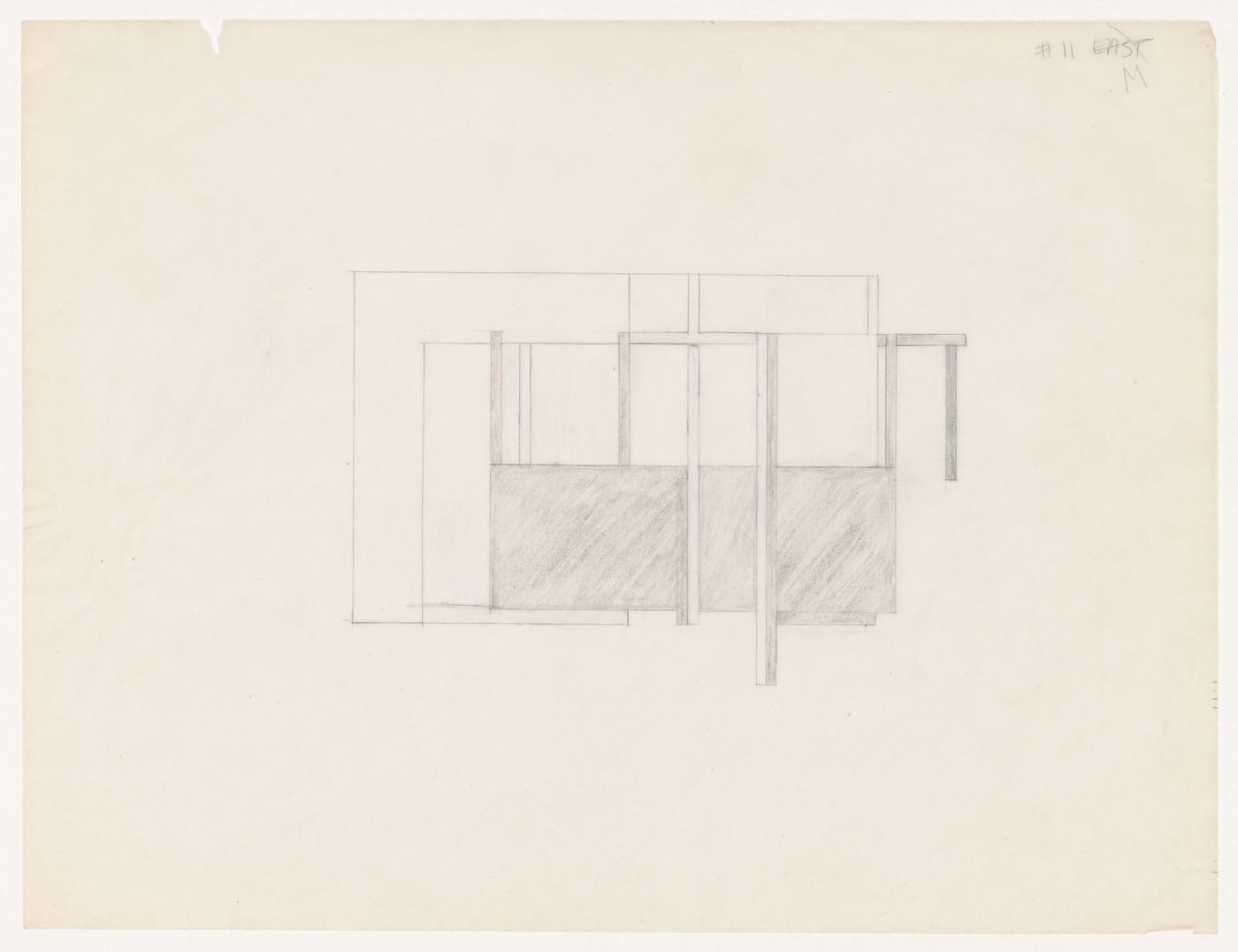 Sketch elevation for House VI, Cornwall, Connecticut