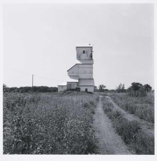 Grain elevator in field, Homewood, Kansas