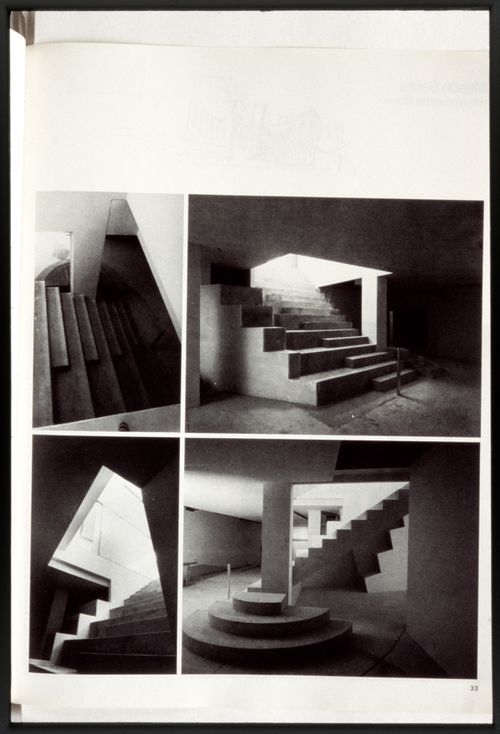 Publication page showing views of stairs in Galeria do Antiquário, Campo Alegre, Porto, Portugal