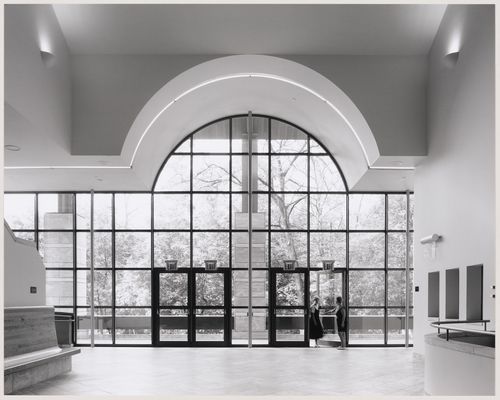 Center for Theatre Arts, Cornell University, Ithaca, New York: interior view of the main entrance