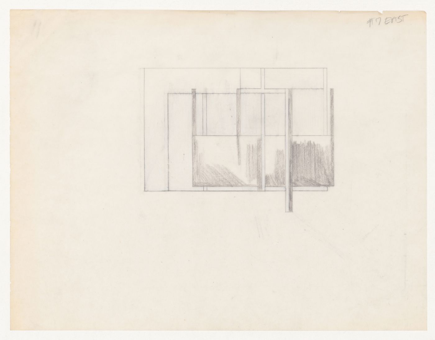 Sketch elevation for House VI, Cornwall, Connecticut