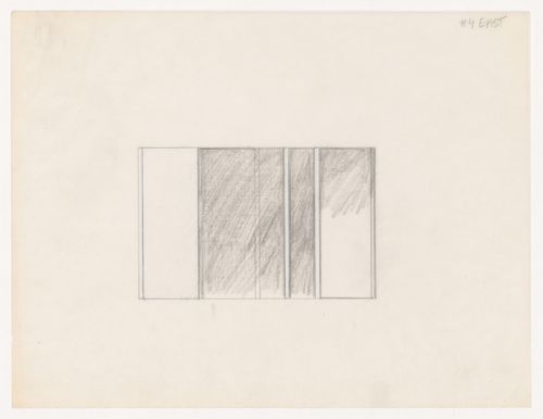 Sketch elevation for House VI, Cornwall, Connecticut