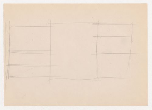 Sketch, probably a partial plan for Museum for a Small City