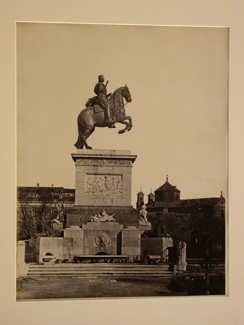Statue of Philip IV by Pietro Jacca, modelled from a picture by Velazquez, plaza del oriente del Palacio, Madrid