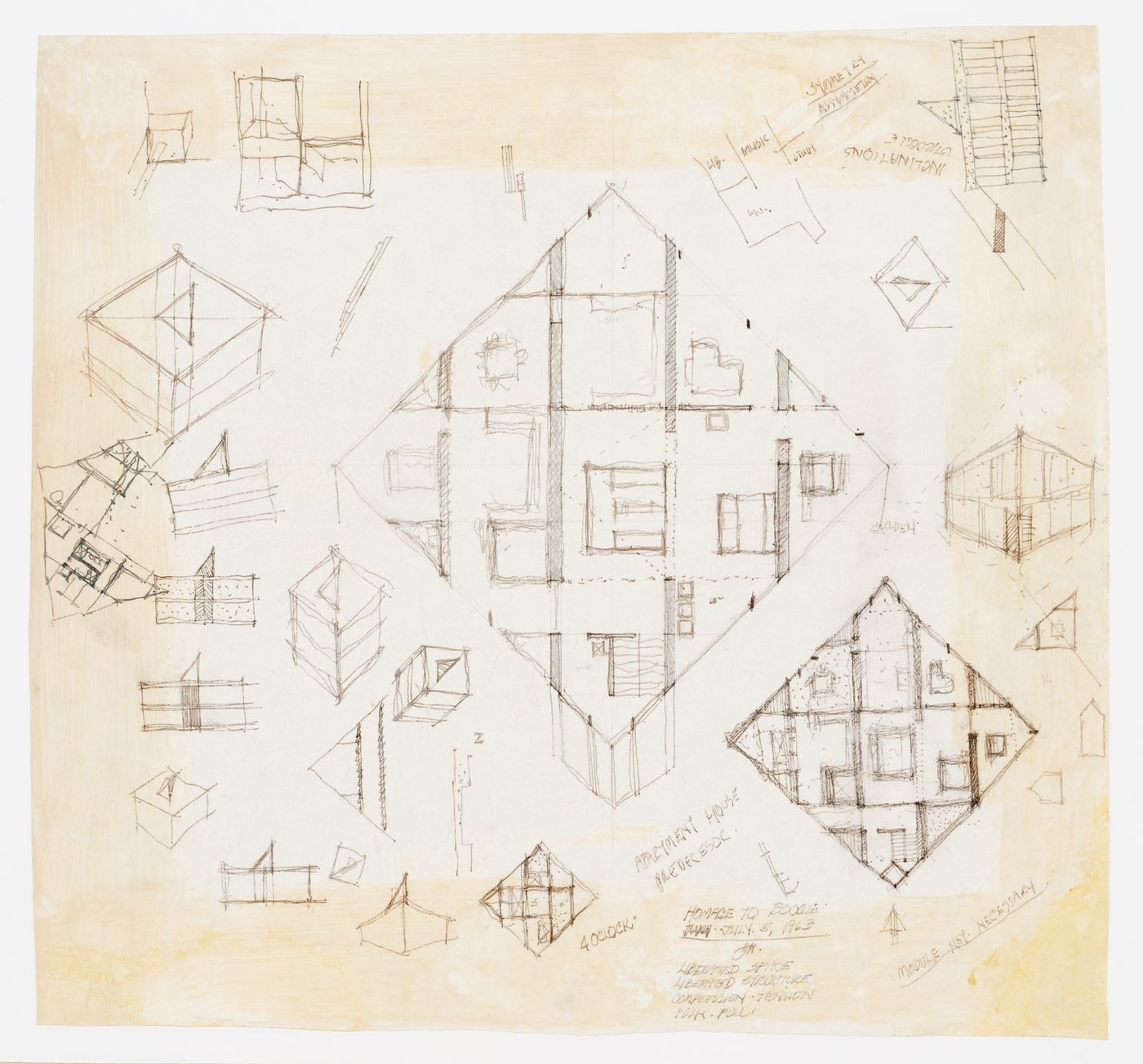Sketches for Diamond House