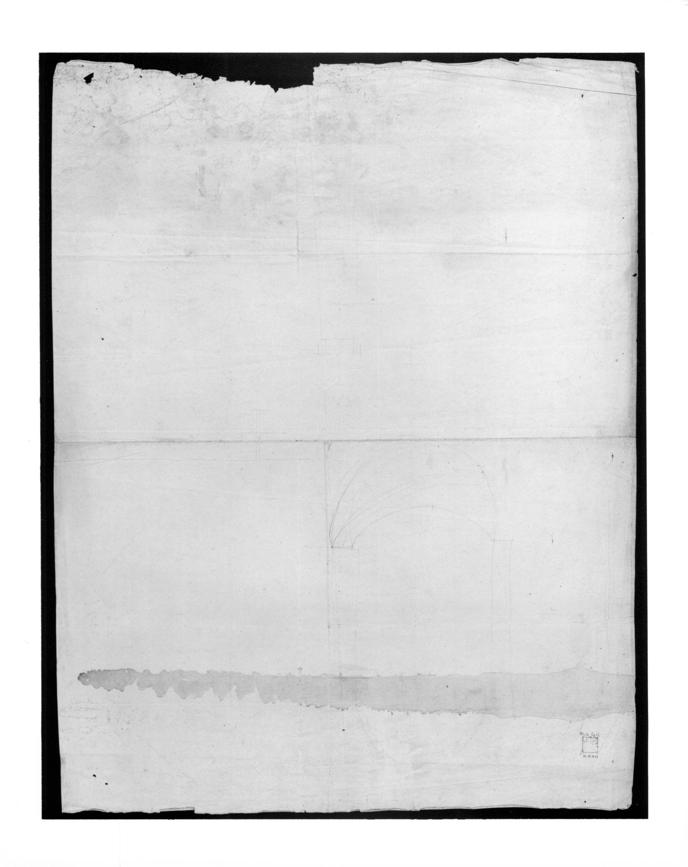 Wimpole Hall, Cambridgeshire, England: Plan, elevations, sections and details for the gate and lodges