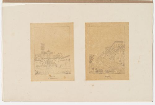 View of Ste. Pudenziana, Rome; View of Genoa from outside the walls