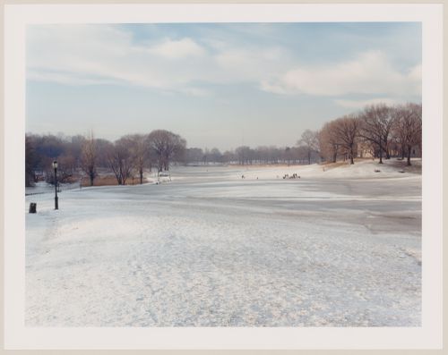 Viewing Olmsted: View of The Long Meadow with snow, looking west, Prospect Park, Brooklyn, New York City, New York