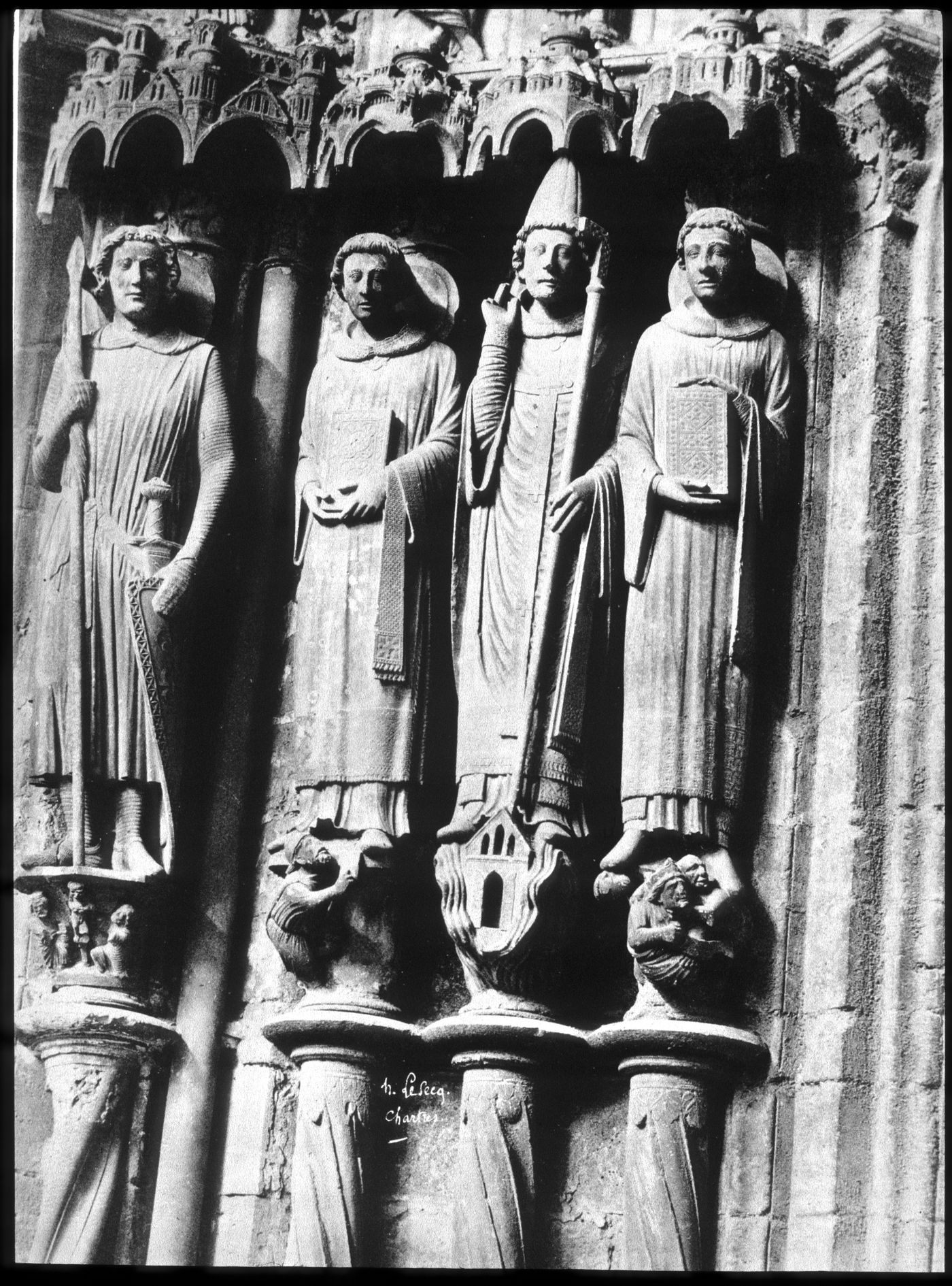Plate from portfolio ''Details of Chartres Cathedral''