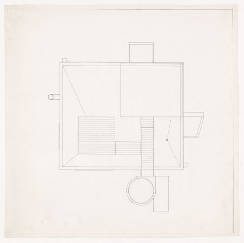 Roof plan for Bernstein House