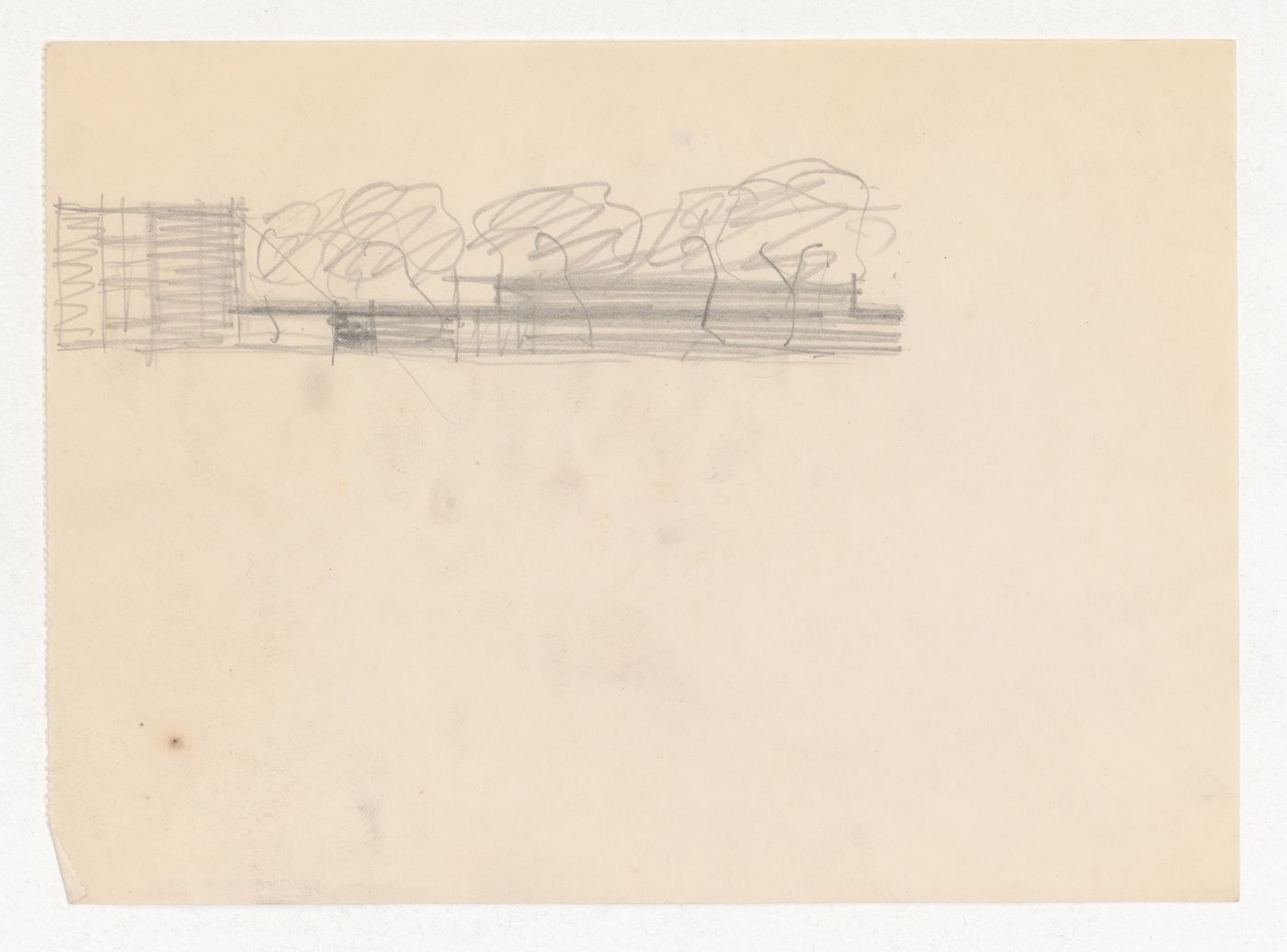 Sketch elevation for a campus building for Illinois Institute of Technology