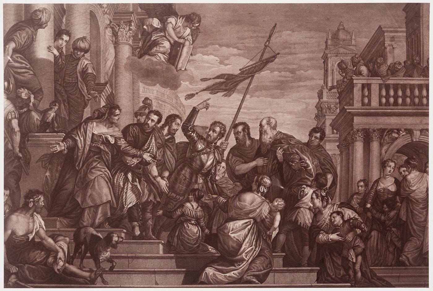 Photograph of the "Martyrdom of Saints Marcus and Marcellinus" by Veronese, San Sebastiano, Venice