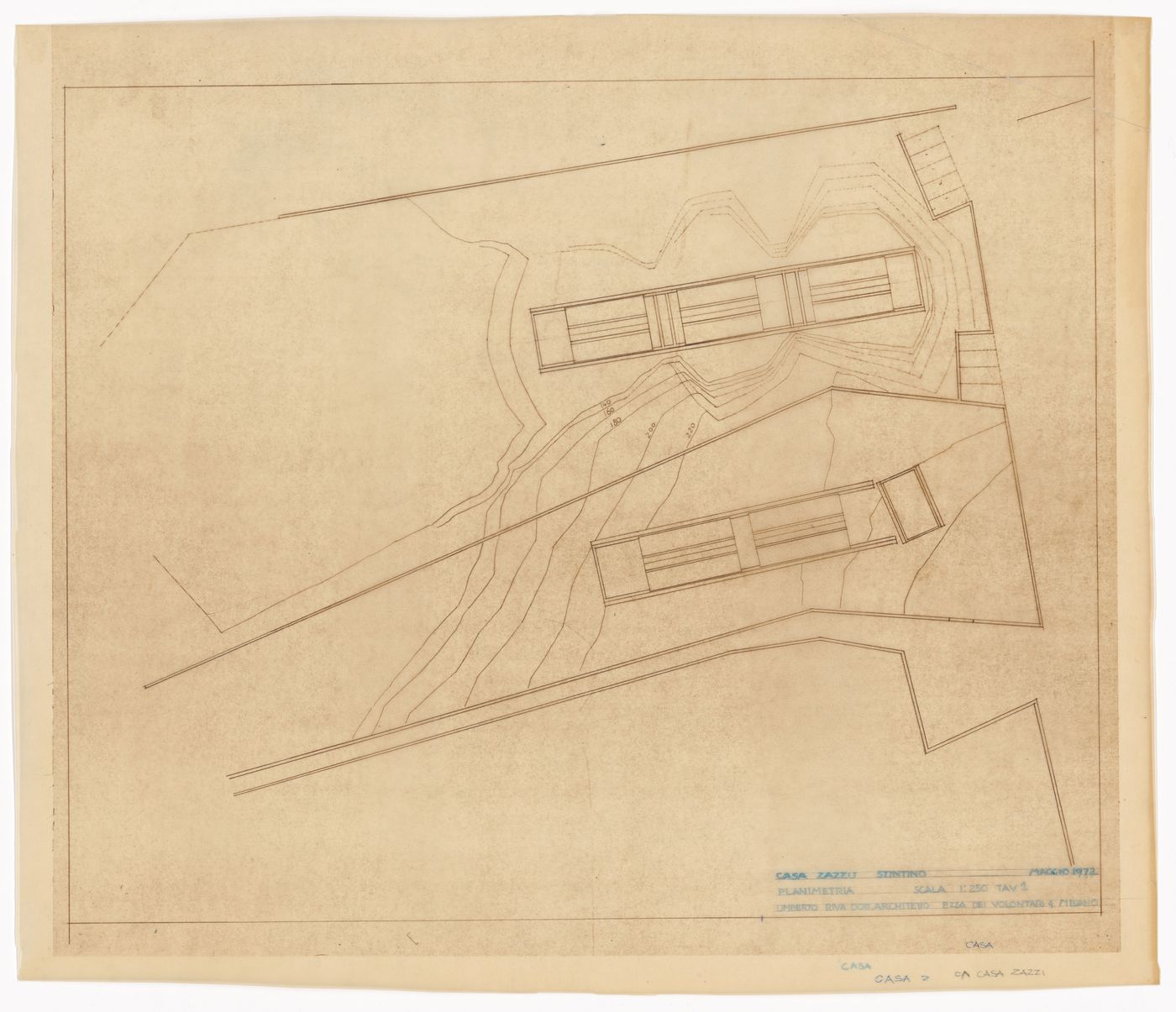 Plan for Case Zazzu, Stintino, Italy