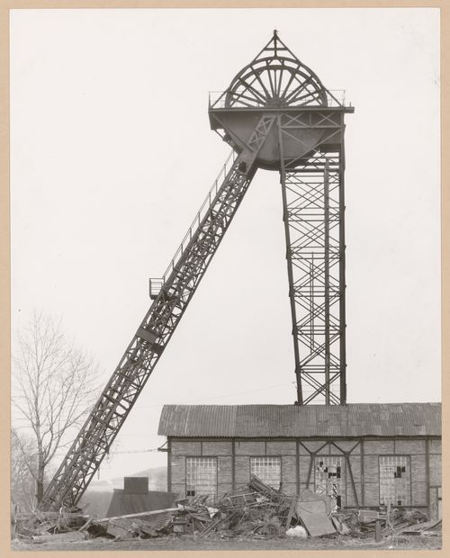 View of a minehead of Grube Oberschmeltz, Rheden, Germany