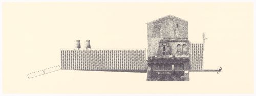 Print proof for Bricolage House, Karl: An Architectural Narrative, Rome, Italy