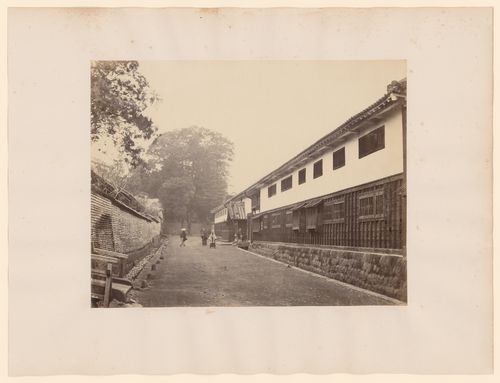 Partial view of the daimyo residences of the Arima clan and the Kuroda clan, Edo (now Tokyo), Japan