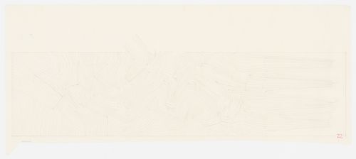 Topographical drawing of the library, Kansai-Kan of the National Diet Library, Seika, Japan