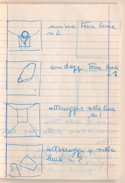 Sketches and notes for Architettura Interplanetaria [Interplanetary Architecture]