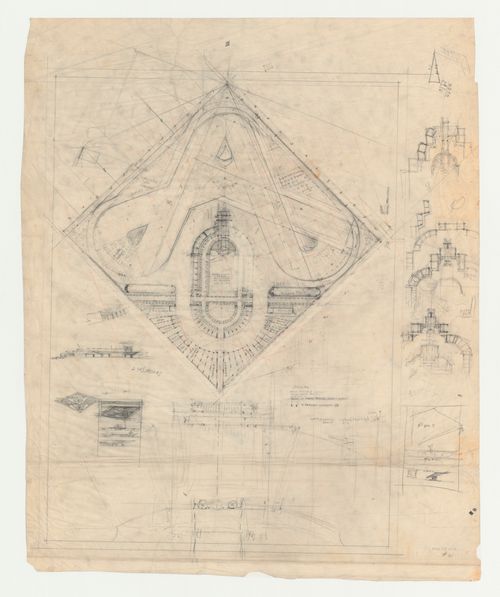 Los Angeles Municipal Airport: Site plan and developmental sketches