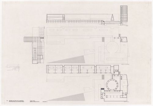 Plans and sections for Centro Cultural de la Defensa - 1º Fase - 2º Fase, Madrid, Spain