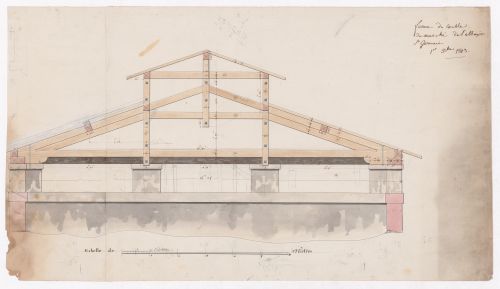 Section for Boucherie, Marché des Carmes, Paris