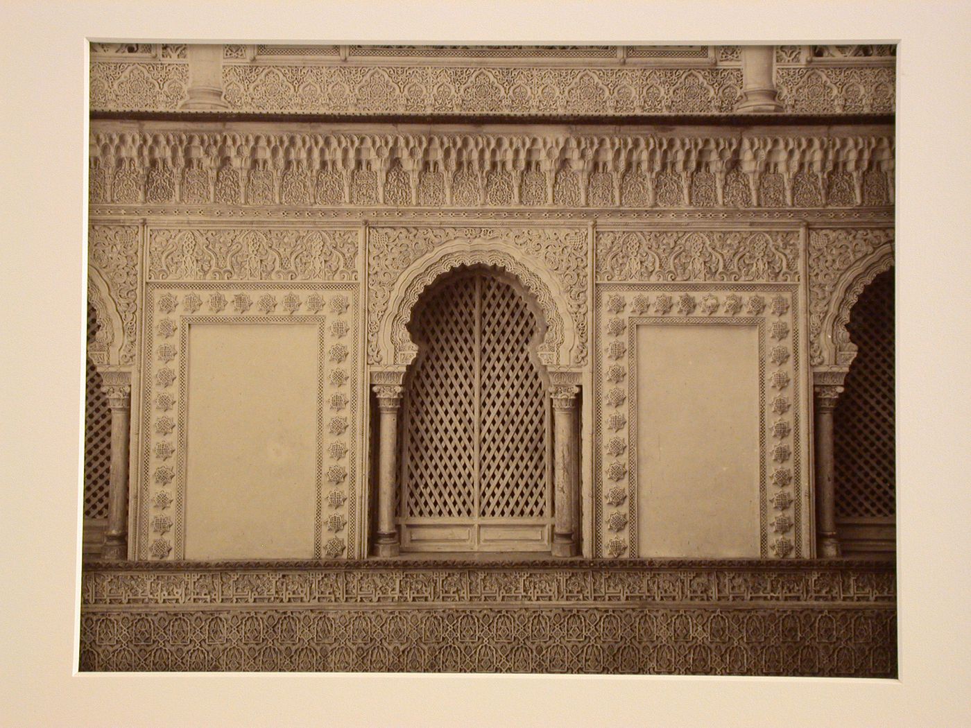 Upper portion of the Patio of the Dolls of the Alcazar, Seville, Spain